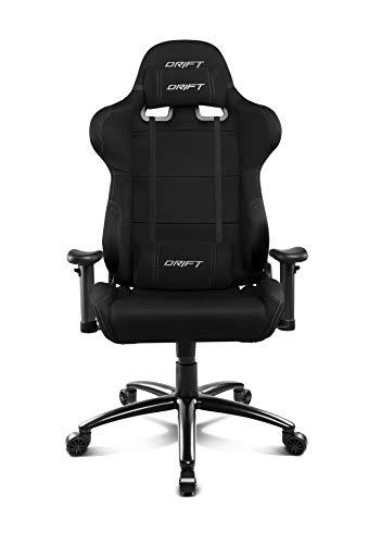 DRIFT GAMING DR100 Silla Gaming Profesional, Tela, reposabrazos 2D