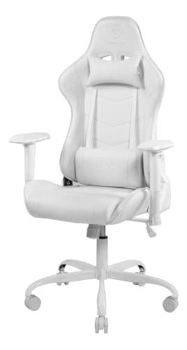 DELTACO Silla Gaming, Blanco, Estándar