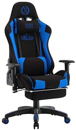 CLP Silla Gaming Turbo LED En Tela o Cuero Sintético I Silla Gamer con Luces LED