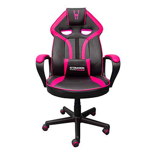 Woxter Stinger Station Alien V2.0 Pink - Silla Gaming (Eje de Acero