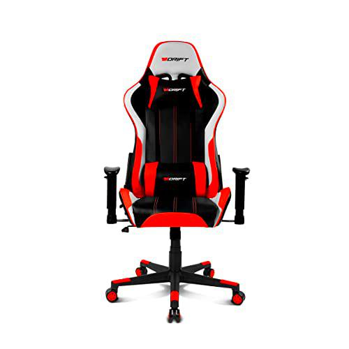 Drift Gaming DR175RED- Silla Gaming Profesional, polipiel