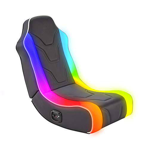 Sillón Gaming X Rocker Chimera RGB 2.0 Floor Rocker con Sistema de Sonido 2.0 e iluminación Neo Motion para niños y Adolescentes