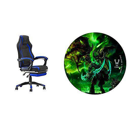 Woxter Stinger Station RX Blue - Silla Gaming + Alfombrilla Gaming de Suelo