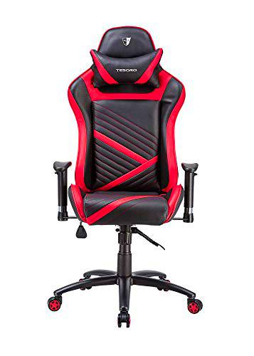 Tesoro Silla para Videojuegos, Metal, Rojo, Talla única