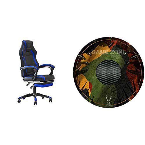 Woxter Stinger Station RX Blue - Silla Gaming + Alfombrilla Gaming de Suelo