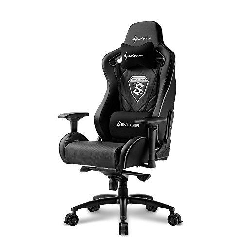 Sharkoon SKILLER SGS4 - Silla Gaming XXL, Cuero Sintético