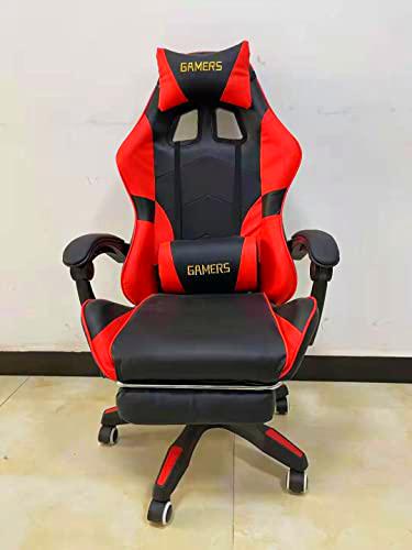 Gaming E-Sports Silla giratoria estilo Racing Silla ergonómica de respaldo alto con ajuste de altura