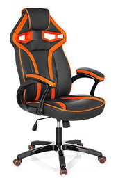 hjh Office 722220 Silla Gaming Guardian Piel sintética Negro/Naranja