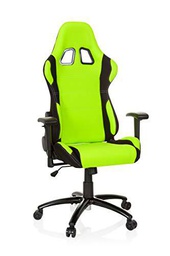 hjh Office 729310 Silla giratoria Gaming Game Force Tela Negro/Verde