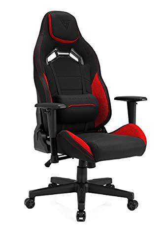 SENSE7 Juegos Tela Oficina Vanguard Gamer Silla ergonómica Reposabrazos Estructura de Acero de una Pieza Ángulo de inclinación Ajustable