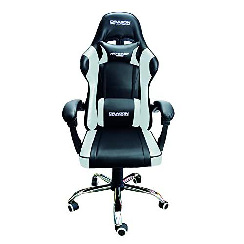 Dragon War Silla para Gamer, Blanco, Normal