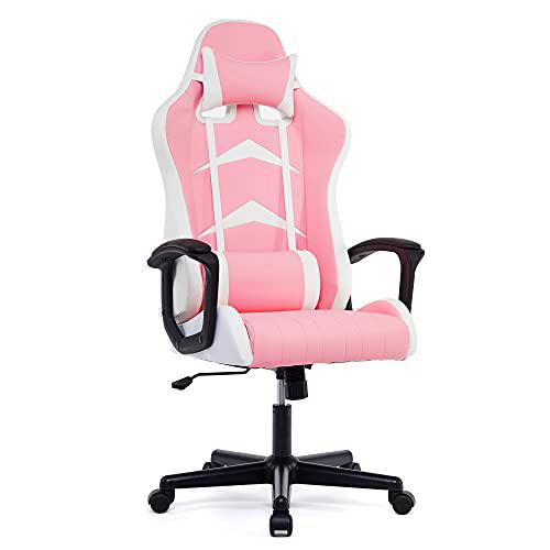 IntimaTe WM Heart Silla Gaming con Respaldo Alto Cojín Lumbar &amp; Cabeza Almohada