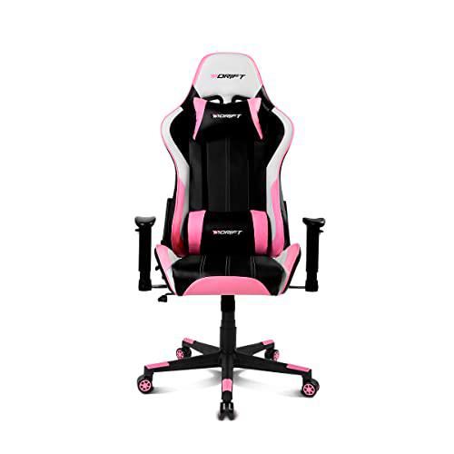 DRIFT GAMING DR175PINK- Silla Gaming Profesional, Polipiel