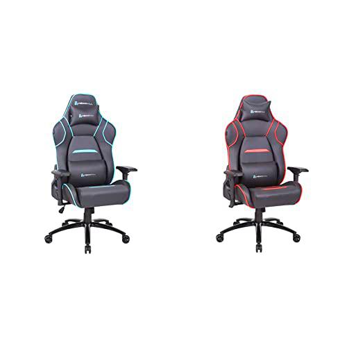 Newskill Valkyr Silla Gaming Profesional con Asiento microperforado para Mejor sensación térmica + NS CH VALKYR Red Valkyr Silla Gaming Profesional con Asiento microperforado