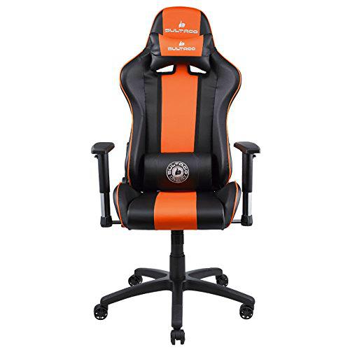 Bultaco Silla Gaming, PVC, Negra/Naranja