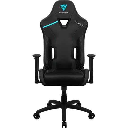 ThunderX3 TC3 MAX Silla Gaming, Cuero sintético, Negro/Azul