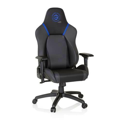 hjh OFFICE 734282 Silla giratoria Gaming GAMEBREAKER POLARYS Piel sintética Gris/Azul