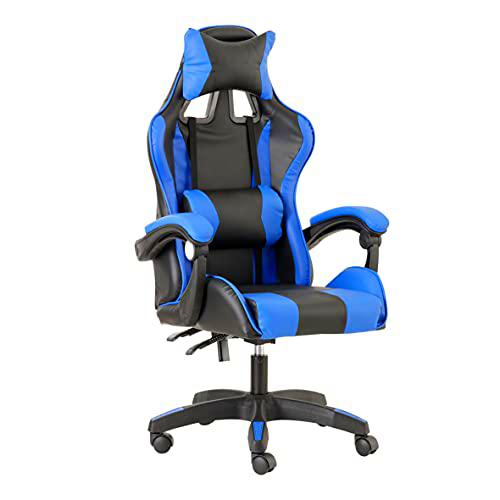 Baroni Home Silla de Gaming, Silla de Oficina ergonómica con Respaldo Ajustable