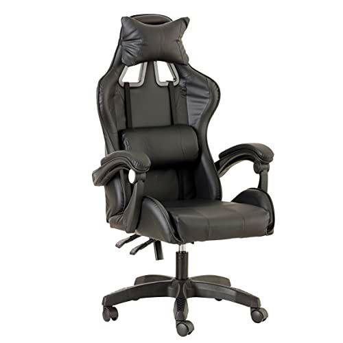 Baroni Home Silla de Gaming, Silla de Oficina ergonómica con Respaldo Ajustable