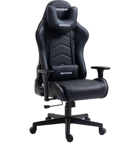 MaxPodium Silla Gamer Tactical | Silla Ergonómica de PC | Respaldo Ajustable (hasta 180 Grados)