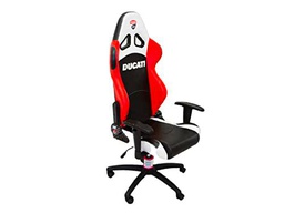 PLATUM Ducati Silla Gaming, Cloruro de polivinilo, Blanco