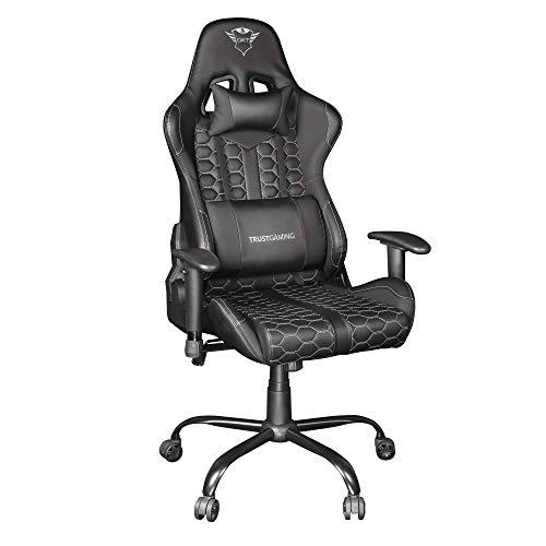 Trust Gaming GXT 708 Resto Silla Gaming, Silla Giratoria Completa de 360º con Cojines Extraíbles