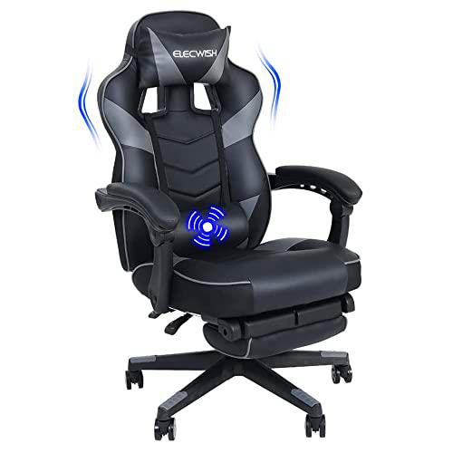 PULUOMIS Silla de oficina para gaming, giratoria, altura regulable