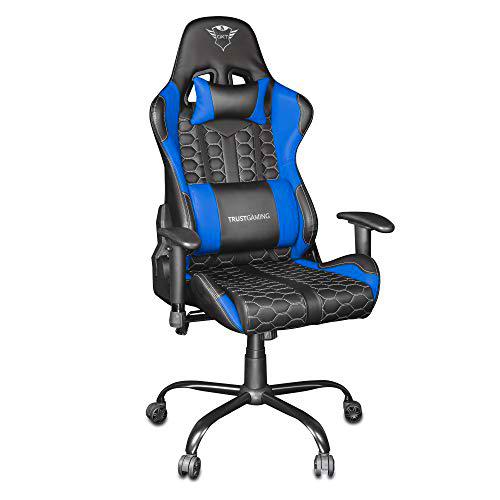 Trust Gaming GXT 708B Resto Silla Gaming, Silla Giratoria Completa de 360º con Cojines Extraíbles