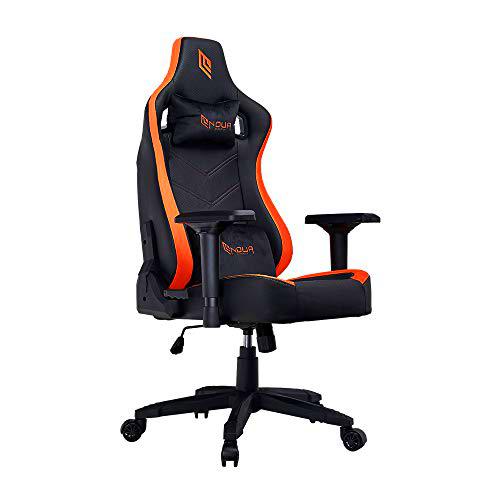 Noua Silla Gaming, Aluminio, Naranja, Serie Lou