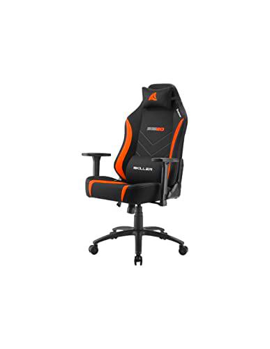 Sharkoon Silla Gaming SGS20 Fabric Negro/Naranja, Acero aleado, Normal