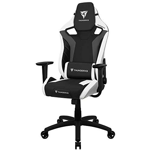 ThunderX3 XC3BW - Silla gaming ergonómica, cojines ajustables