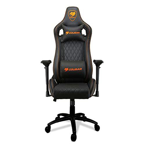 COUGAR Gaming Armors Black Sillón de Gaming, Imitación Cuero