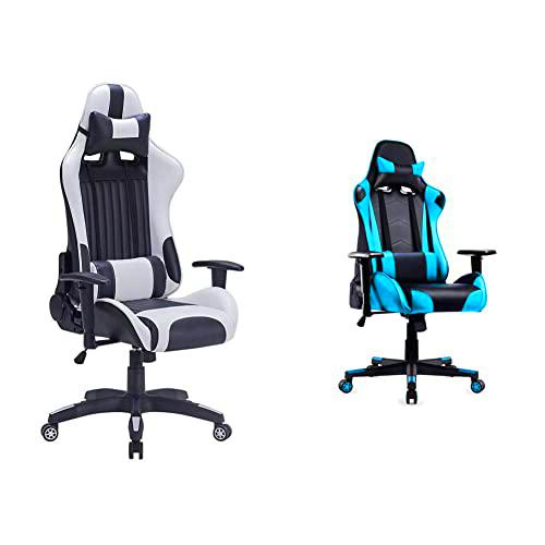 IntimaTe WM Heart Racing Gaming de Ergonómica, Silla con Reposacabeza Apoyo y Cojín Lumbar