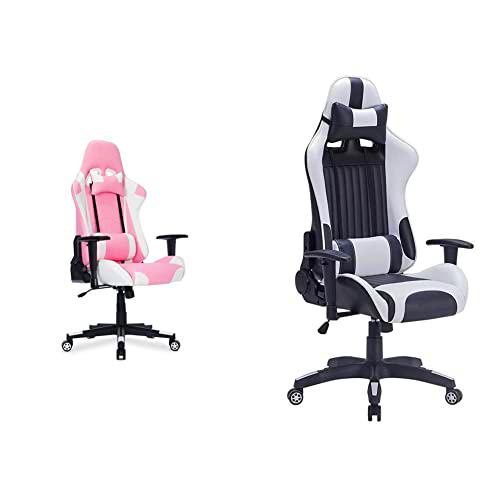 IntimaTe WM Heart Chair, Poliuretano, Rosado, 5055131 cm &amp; Racing Gaming de Ergonómica