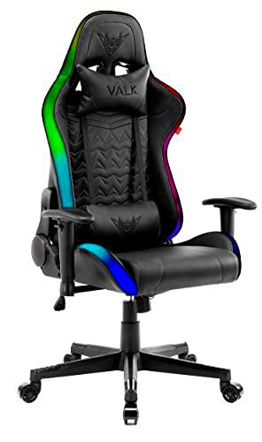 VALK Skadi - Silla Gaming RGB, Silla Gamer con Luces LED