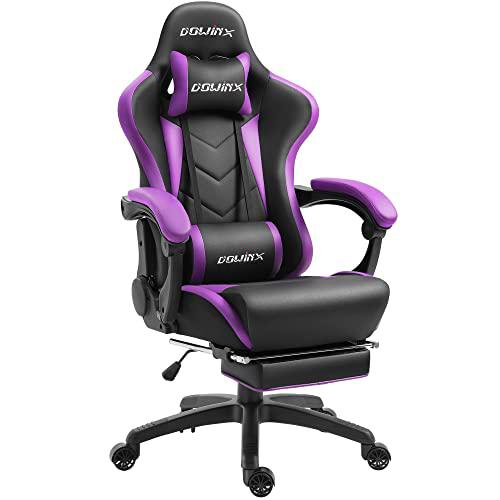 Dowinx Silla de gaming ergonómica con masaje lumbar