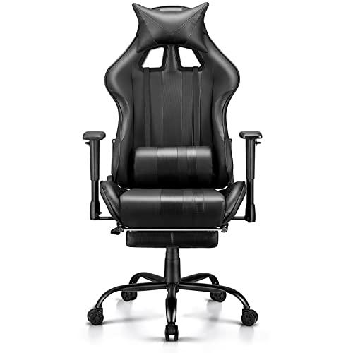 Soontrans Silla Gaming Ergonómica Silla Gamer (Negro)