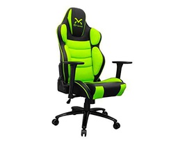 3Go Silla Gamer DROXIO TROUN-Pro Negra Verde