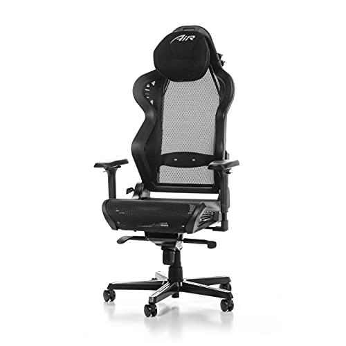 DXRacer (el Original) Air R1S Silla Gaming, Malla, Negro-Negro