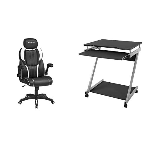 SONGMICS OBG065W01 Silla Gaming, Ergonómica, Mecanismo de Inclinación