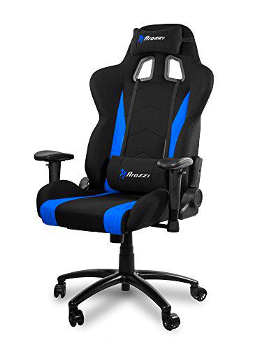 Arozzi inizio Silla Gamer, Tejido, Azul, 53 x 47 x 133 cm