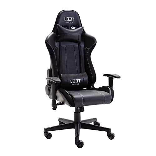 L33T Gaming L33T Evolve Gaming Silla Juegos, Cuero sintético, Schwarz