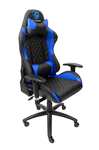 Silla Gaming con Almohada Cervical y Cojín Lumbar DeepCommand II