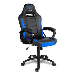 Alpha Gamer Kappa Silla Gaming, Negro/Azul, One Size