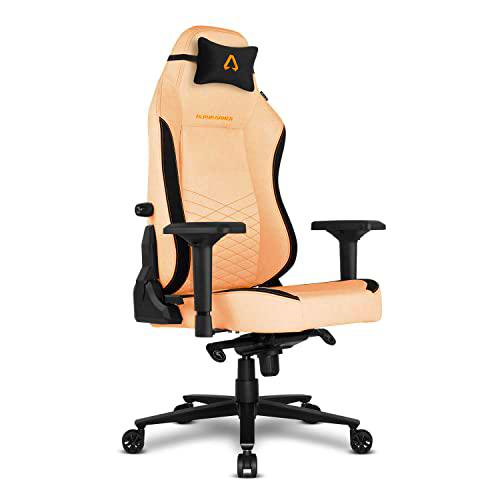 Alpha Gamer Alegra Fabric Silla Gaming, Naranja, One Size