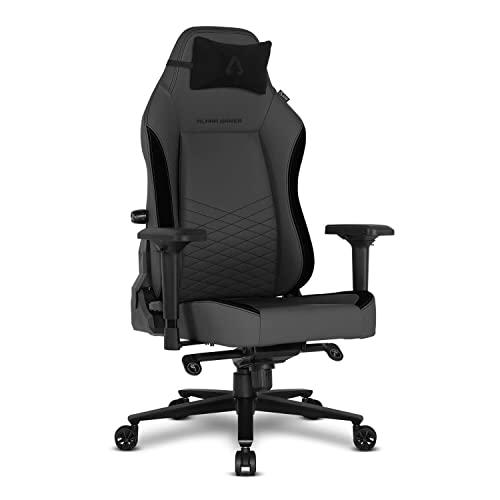 Alpha Gamer Alegra PU Silla Gaming, Negro, One Size