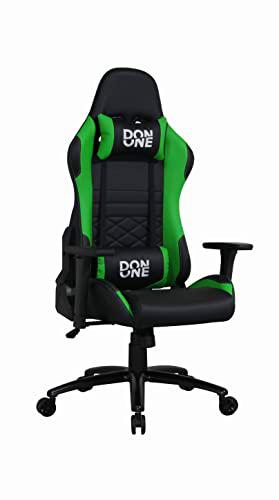 DON ONE - Silla DE Juego GC300 Negro/Verde