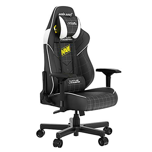 Anda Seat Navi Edition Pro-Silla de Escritorio ergonómica de Piel con Respaldo Lumbar y Soporte para el Cuello