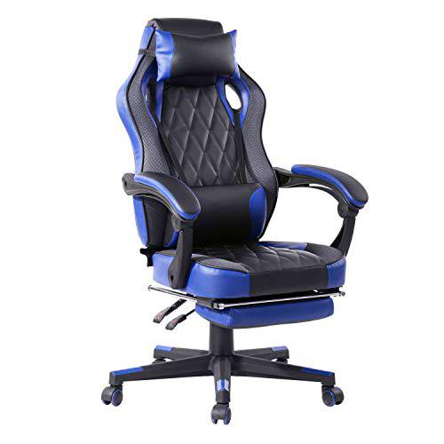 MEUBLE COSY Gaming ergonómica, Asiento reclinable, Racing Silla de Oficina giratoria