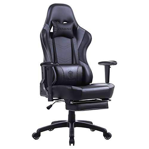 Dowinx Silla ergonómica Reclining Racing Style Gaming con masaje lumbar